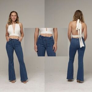 Classic Blue Flared Women Jeans